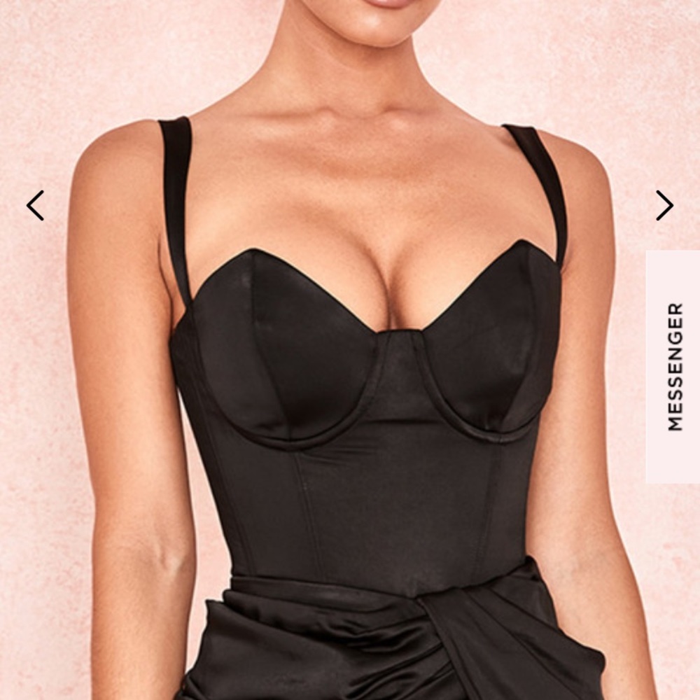 House of CB corset black bodysuit